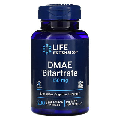 DMAE Bitartrate 150 mg 200 Vegetarian Capsules Best Price