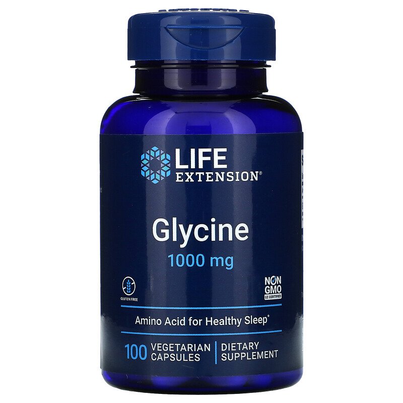 Glycine 1000 mg 100 Vegetarian Capsules Best Price 