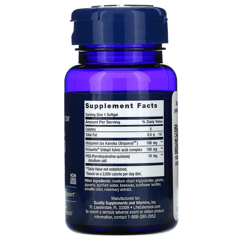 Super Ubiquinol CoQ10 with BioPQQ 100 mg 30 sgels by Life Extension best price