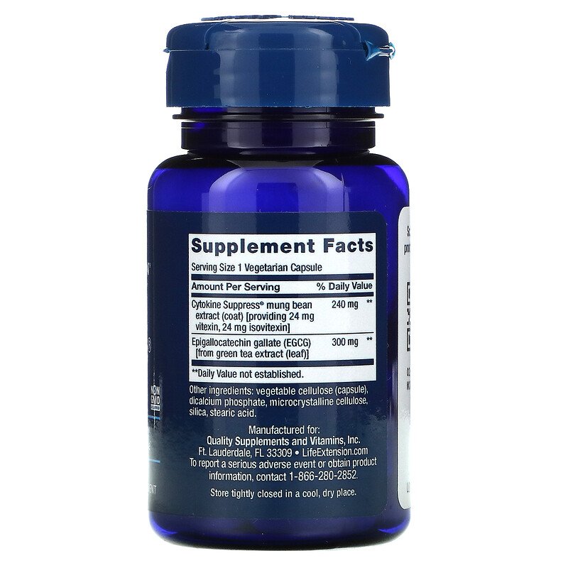 Cytokine Suppress with EGCG 30 Vege Caps by Life Extension best price