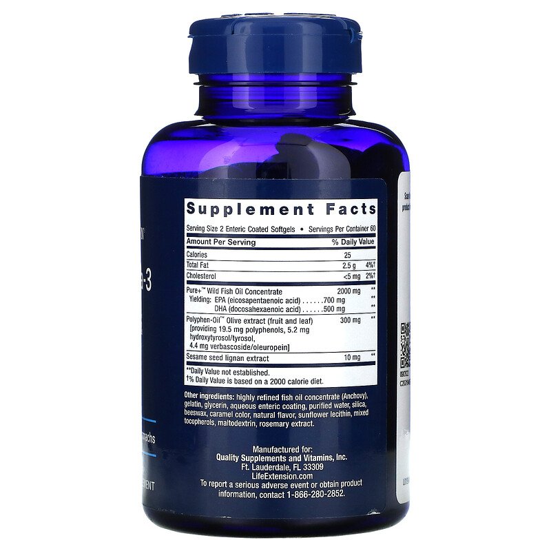 Super Omega-3 EPA/DHA 120 Sgels by Life Extension best price