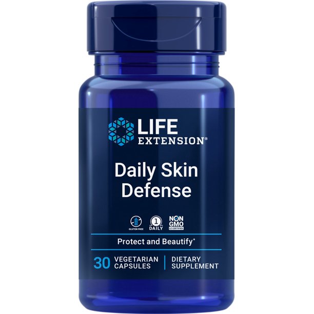 Daily Skin Defense by Life Extension 30 Vegetarian Caps