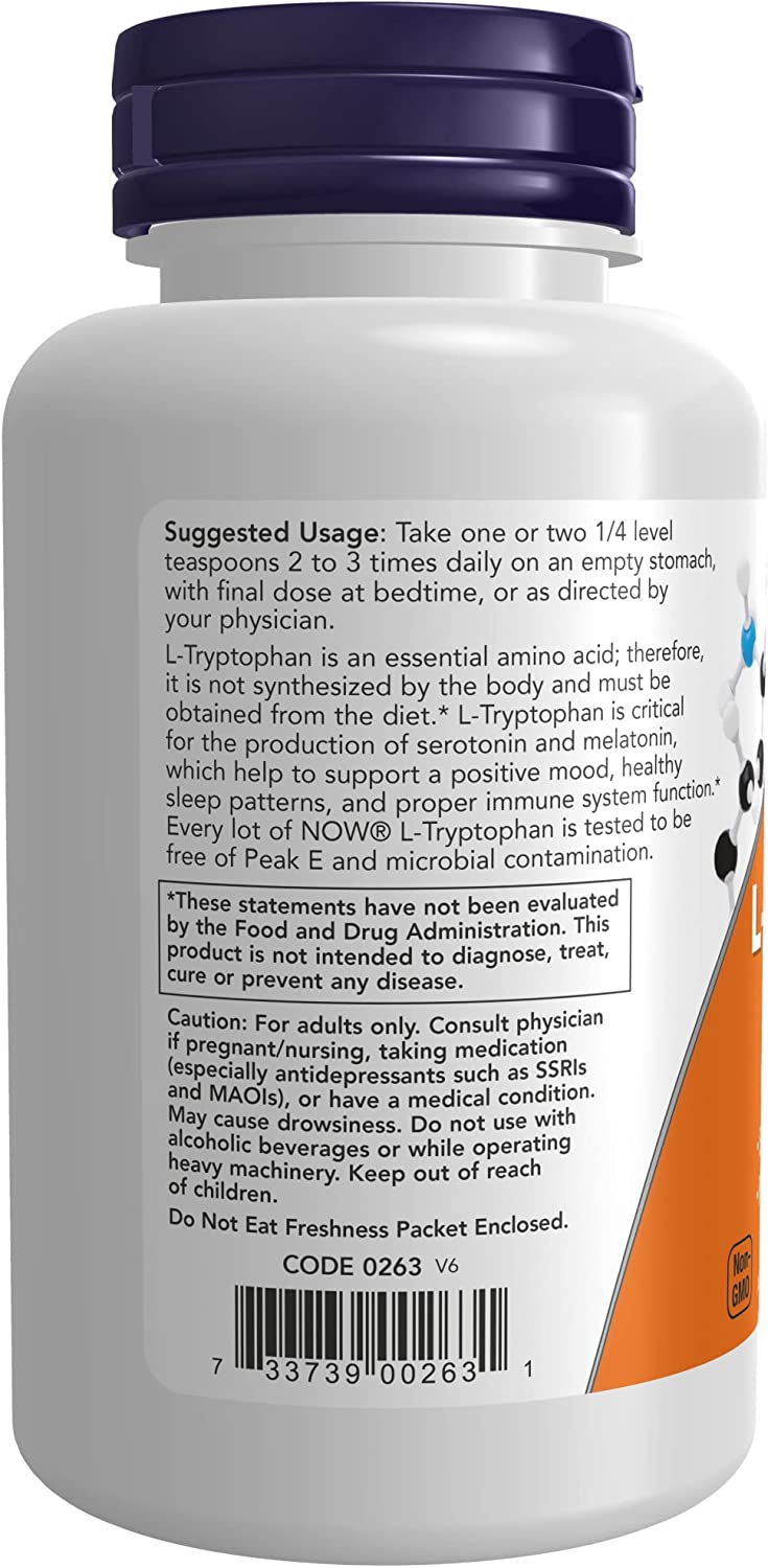 NOW Foods, L-Tryptophan Powder, 2 oz by NOW