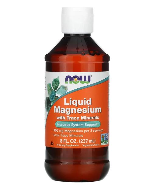 Liquid Magnesium with Trace Minerals, 8 fl oz (237 ml) by NOW