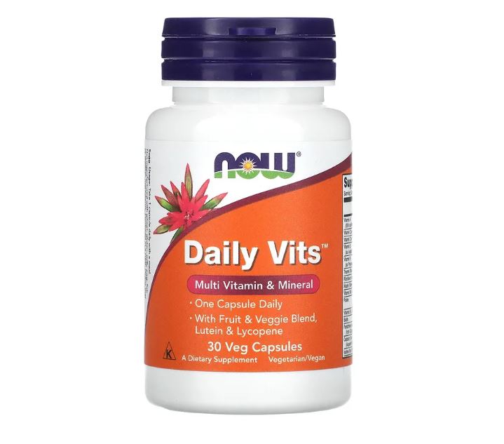 Daily Vits, 30 Veg Capsules by NOW