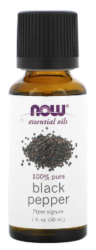 Black Pepper Essential Oil - 1 fl oz (30 ml), by NOW