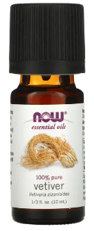 Vetiver Essential Oil - 1/3 fl oz (10 ml), by NOW