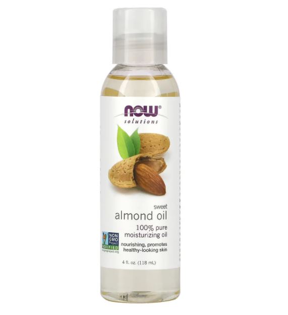 Sweet Almond Oil - 4 fl oz (118ml) by NOW Foods - 4 Pack