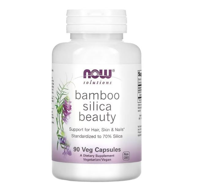 Bamboo Silica Beauty 90 Veg Capsules by NOW