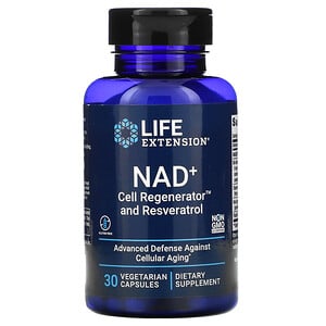 NAD+ Cell Regenerator with Resveratrol 30 Vegetarian Capsules