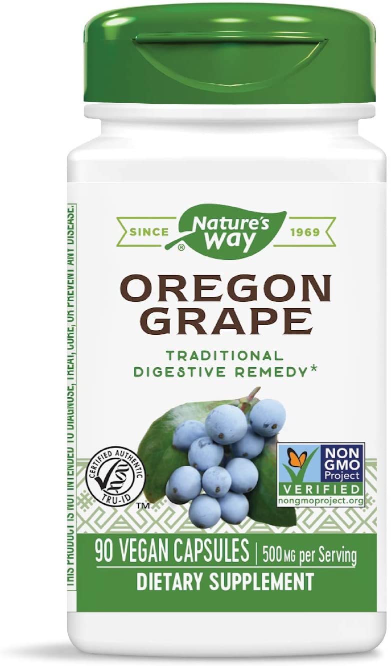 Oregon Grape Root 500 mg 90 Vegetarian Capsules by Nature&