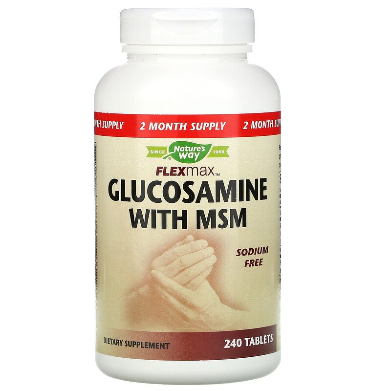 FlexMax Glucosamine with MSM 240 Tablets by Nature&