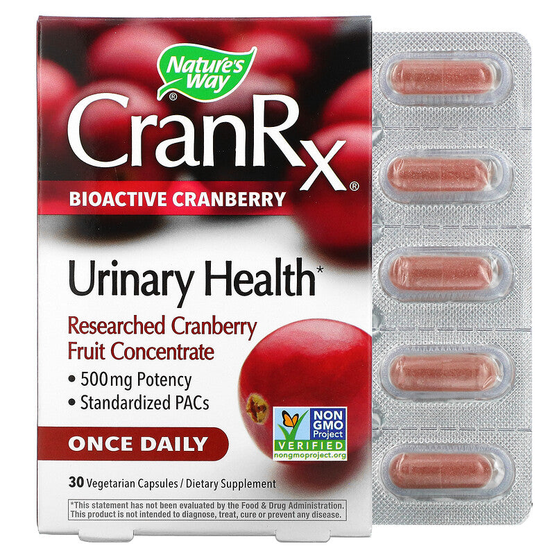 CranRx Bioactive Cranberry 30 Vegetarian Capsules by Nature&
