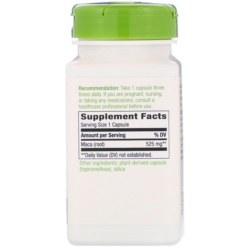 Maca Root 525 mg 100 Vegetarian Capsules by Nature&