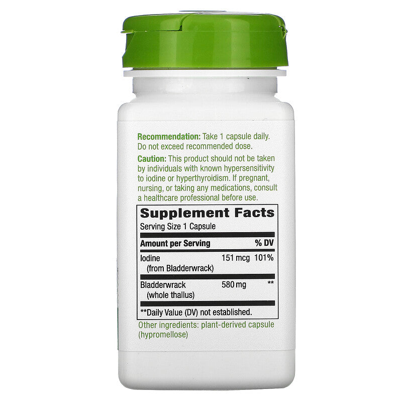 Bladderwrack 580 mg 100 Vegetarian Capsules by Nature&