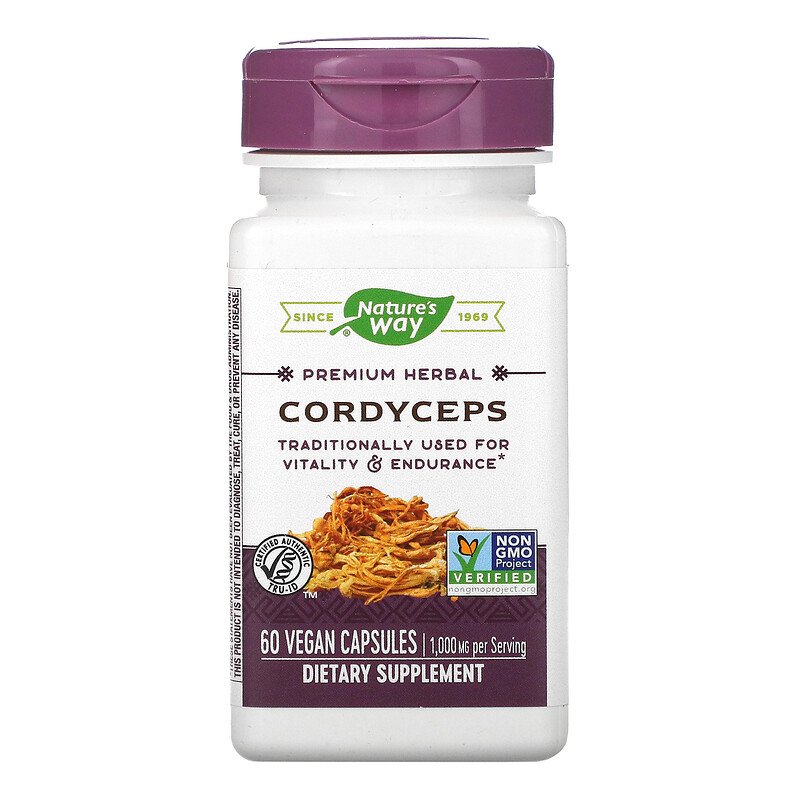 Cordyceps 500 mg 60 Veg Capsules by Nature&