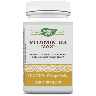Vitamin D3 125 mcg (5,000 IU) 240 Softgels by Nature&