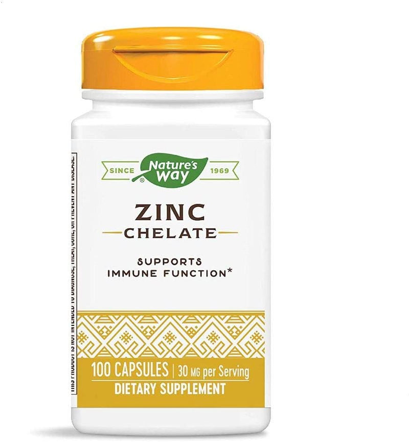 Zinc Chelate 30 mg 100 Capsules