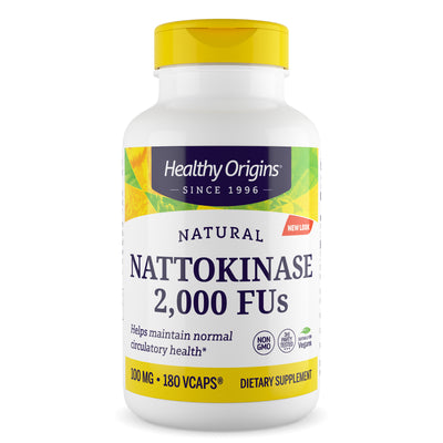 Nattokinase 2,000 FU's 100 mg 180 Vcaps by Healthy Origins best price