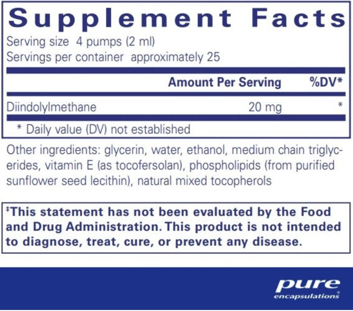 Liposomal DIM Liquid 50 ml (1.7oz), by Pure Encapsulations