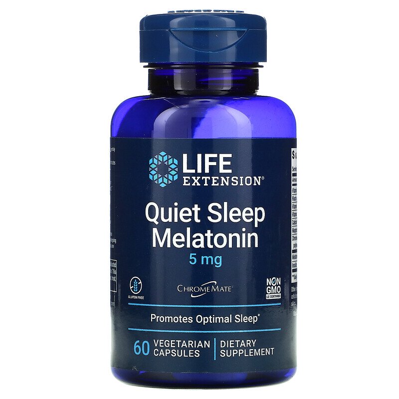 Quiet Sleep Melatonin 5 mg 60 Vegetarian Capsules