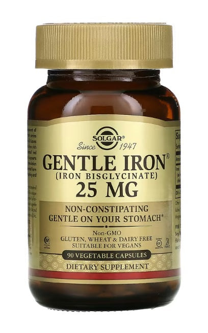 Gentle Iron 25 mg 90 Vegetable Capsules