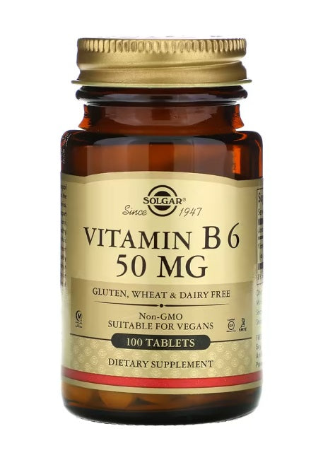 Vitamin B6 50 mg 100 Tablets