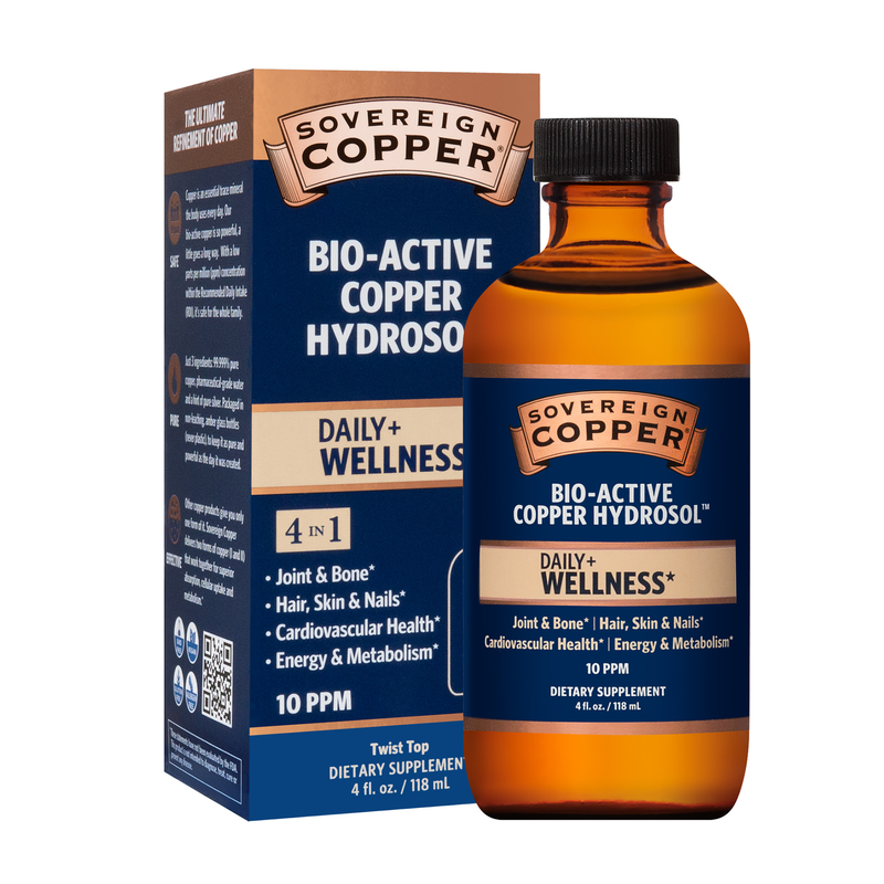Bio-Active Copper Hydrosol 10 ppm 4 fl oz (118 ml)