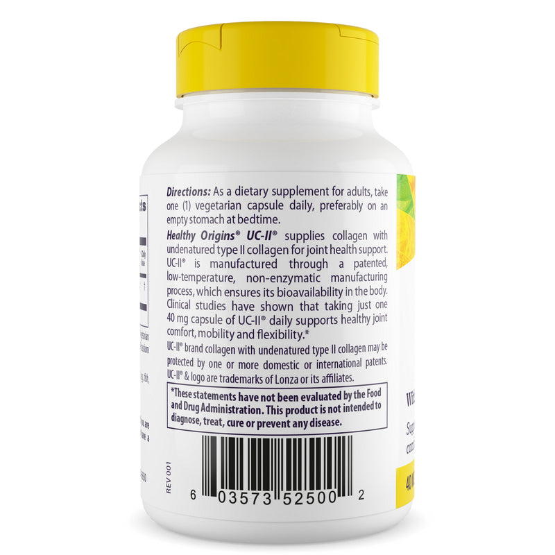 UC-II with Undenatured Type II Collagen 40 mg 60 Veggie Caps by Healthy Origins best price