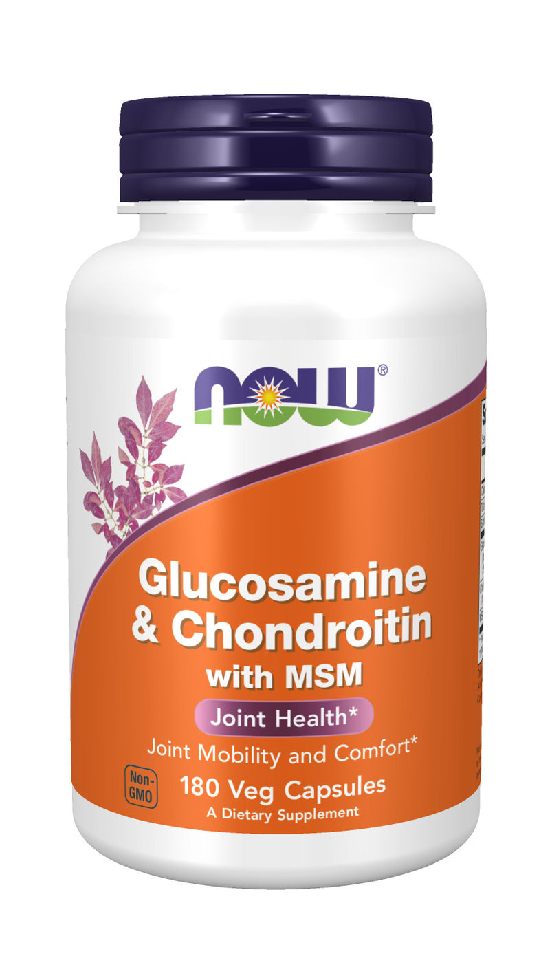 Glucosamine & Chondroitin with MSM 180 Capsules | By Now Foods - Best Price