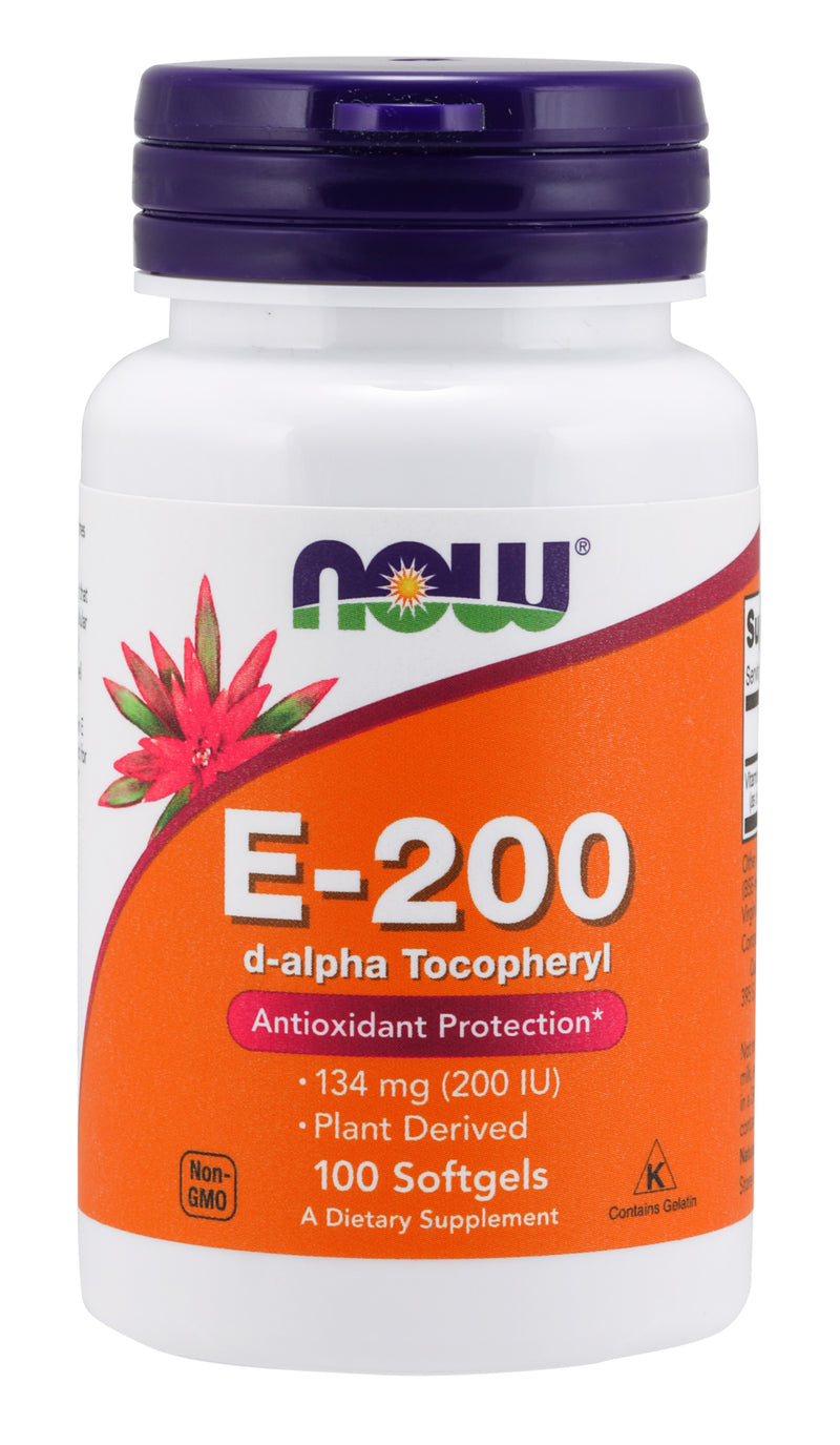 Natural E-200 d-alpha Tocopheryl 100 Softgels