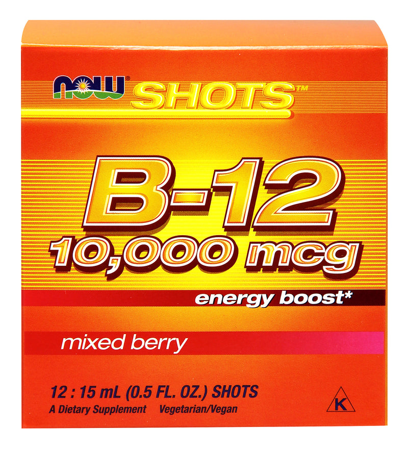 Now Shots B-12 10,000 mcg Mixed Berry 12 Shots