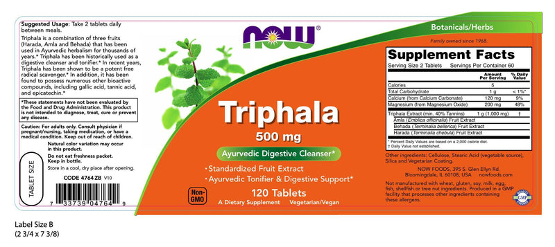 Triphala 500 mg 120 Tablets