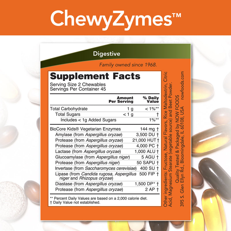 ChewyZymes Broad Spectrum Chewable Enzymes 90 Chewables