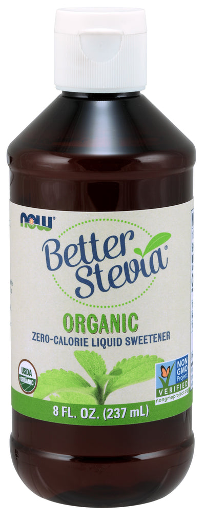 NOW Foods, Better Stevia Liquid Sweetener Organic 8 fl oz (237 ml)