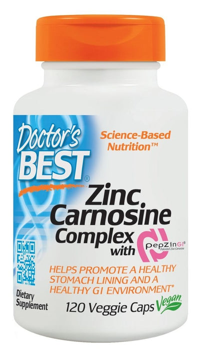 Zinc Carnosine Complex with PepZin GI 120 Veggie Caps