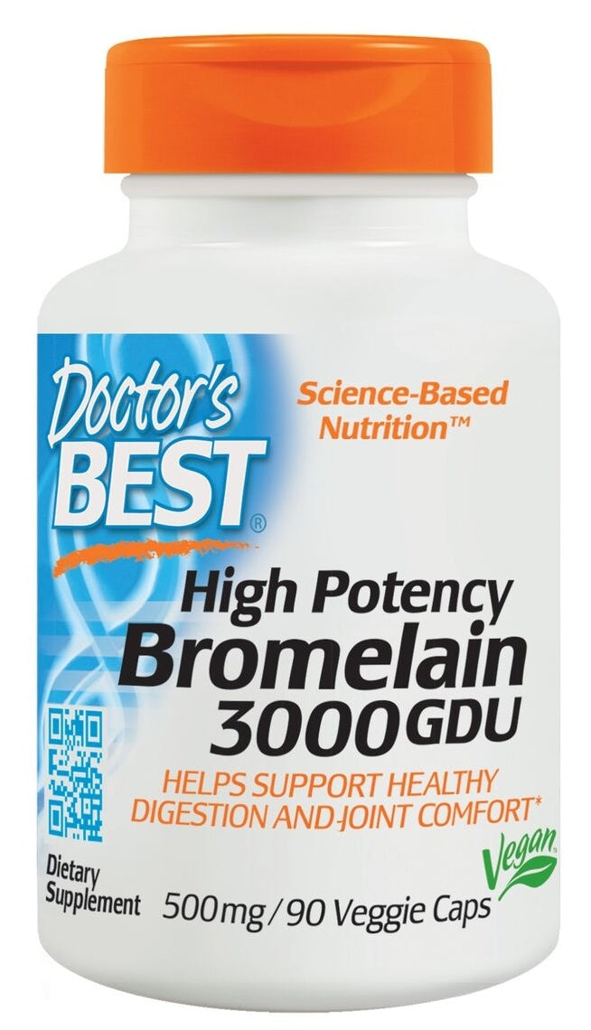 High Potency Bromelain 3000 GDU 500 mg 90 Veggie Caps