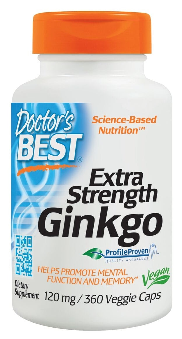 Extra Strength Ginkgo 120 mg 360 Veggie Caps