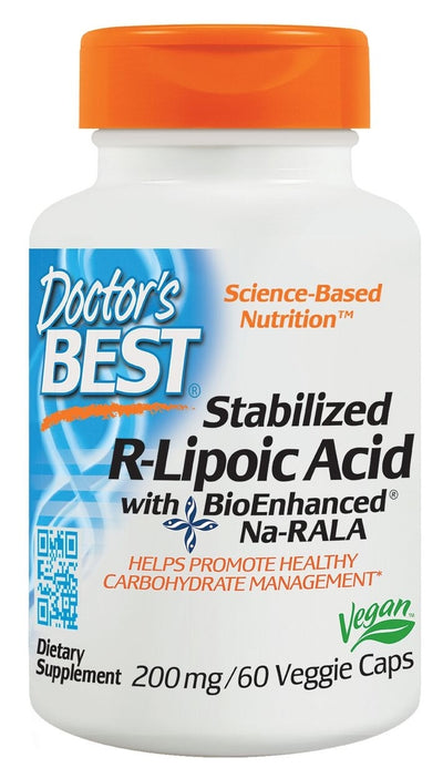 Stabilized R-Lipoic Acid 200 mg 60 Veggie Caps