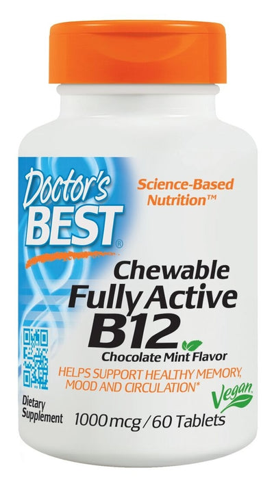 Chewable Fully Active B12 1000 mcg 60 Tablets