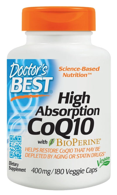 High Absorption CoQ10 400 mg 180 Veggie Caps