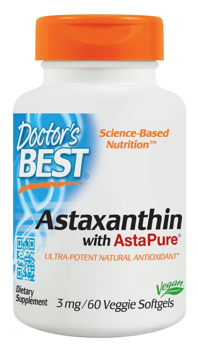 Astaxanthin with AstaPure 3 mg 60 Veggie Softgels