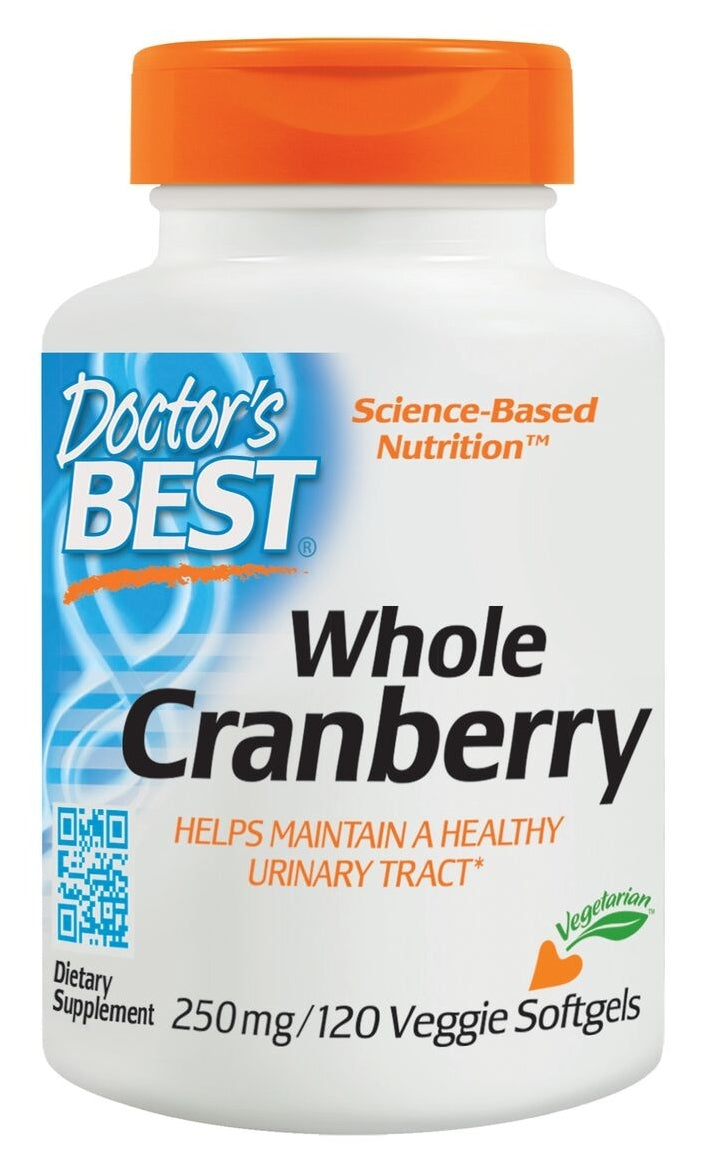 Whole Cranberry 250 mg 120 Veggie Softgels