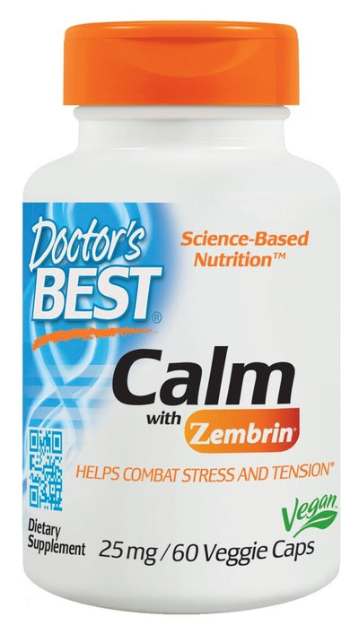 Calm with Zembrin 25 mg 60 Veggie Caps