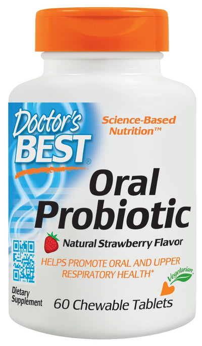 Oral Probiotic Natural Strawberry Flavor 60 Chewable Tablets