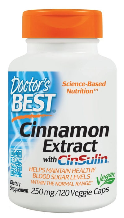Cinnamon Extract with CinSulin 250 mg 120 Veggie Caps