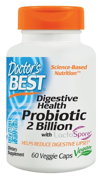 Digestive Health Probiotic 2 Billion with LactoSpore 60 Veggie Caps