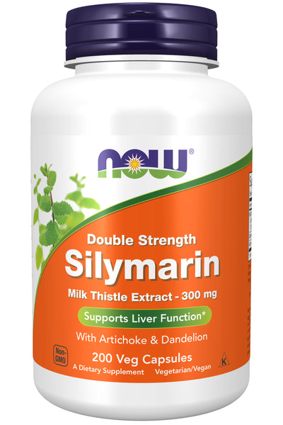 Silymarin Milk Thistle Extract 300 mg 200 Veg Capsules | By Now Foods - Best Price