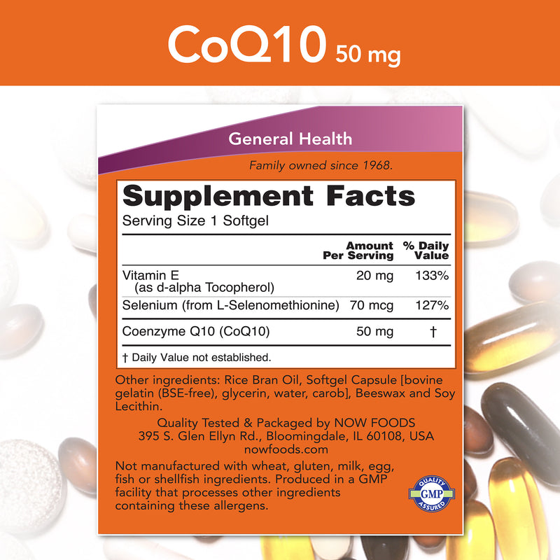 CoQ10 50 mg 50 Softgels
