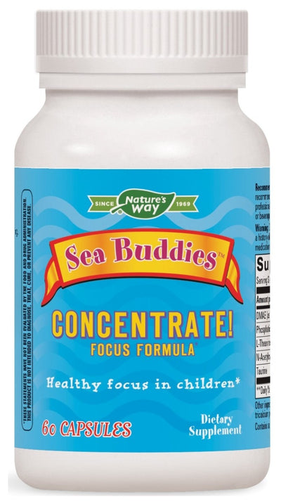 Sea Buddies Concentrate! Focus Formula 60 Veg Capsules